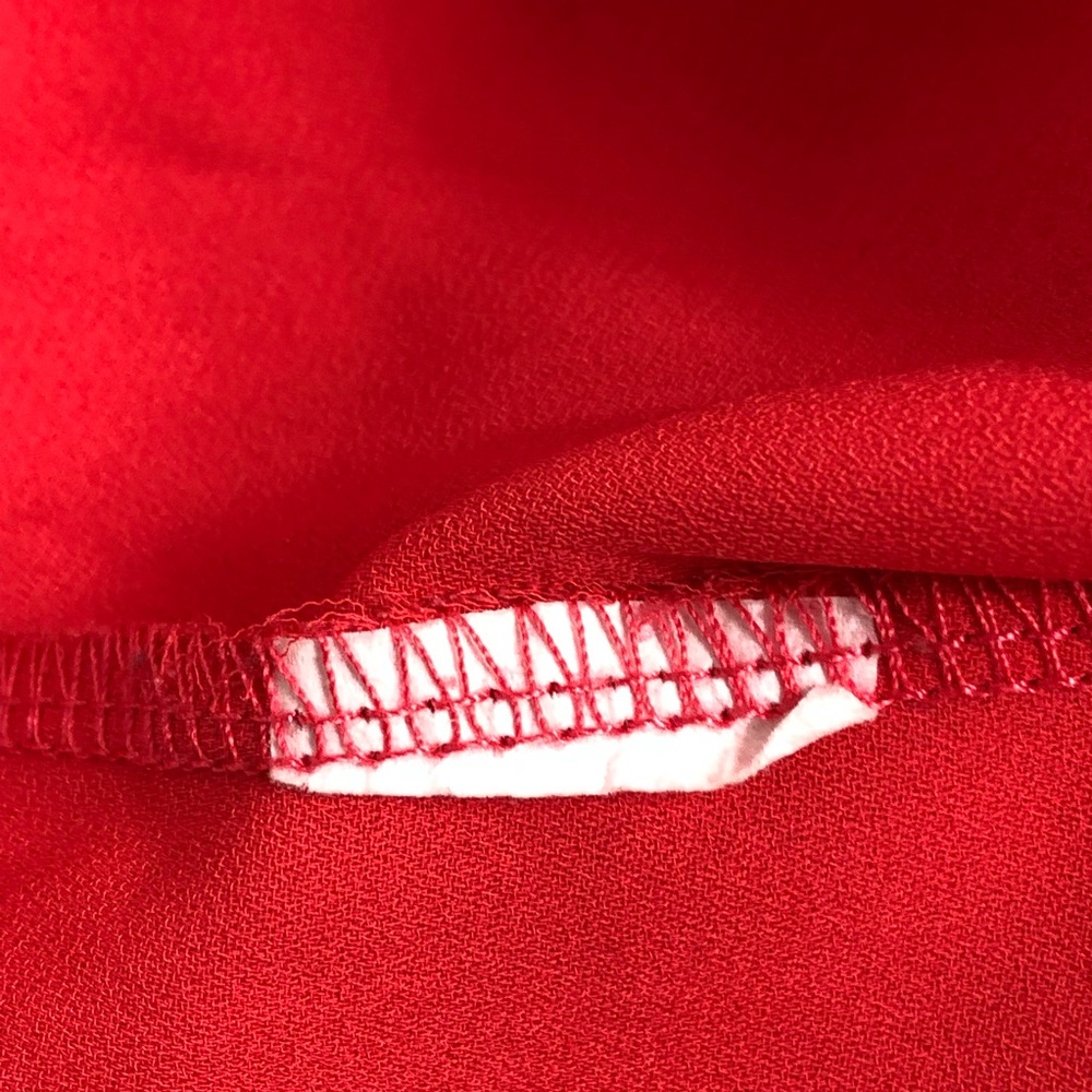 Pleione Red Flyaway Front Sleeveless Top M - Picture 4 of 6